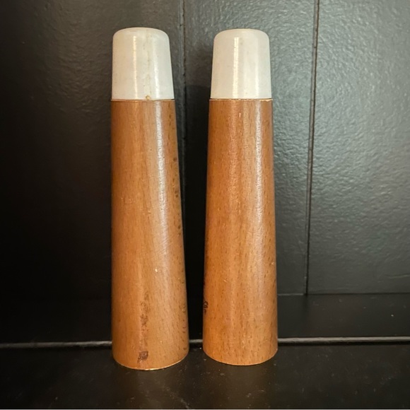 Vintage MCM Salt & Pepper Shaker Set Miami Beach Florida Flamingo Palm Tree - Picture 5 of 8